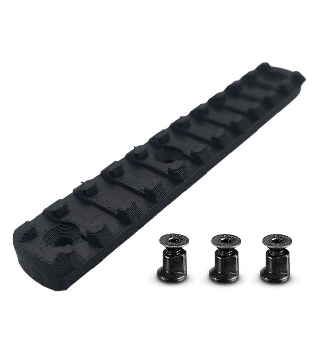 KeyMod-compatible Picatinny Rail Section - 11 Slots