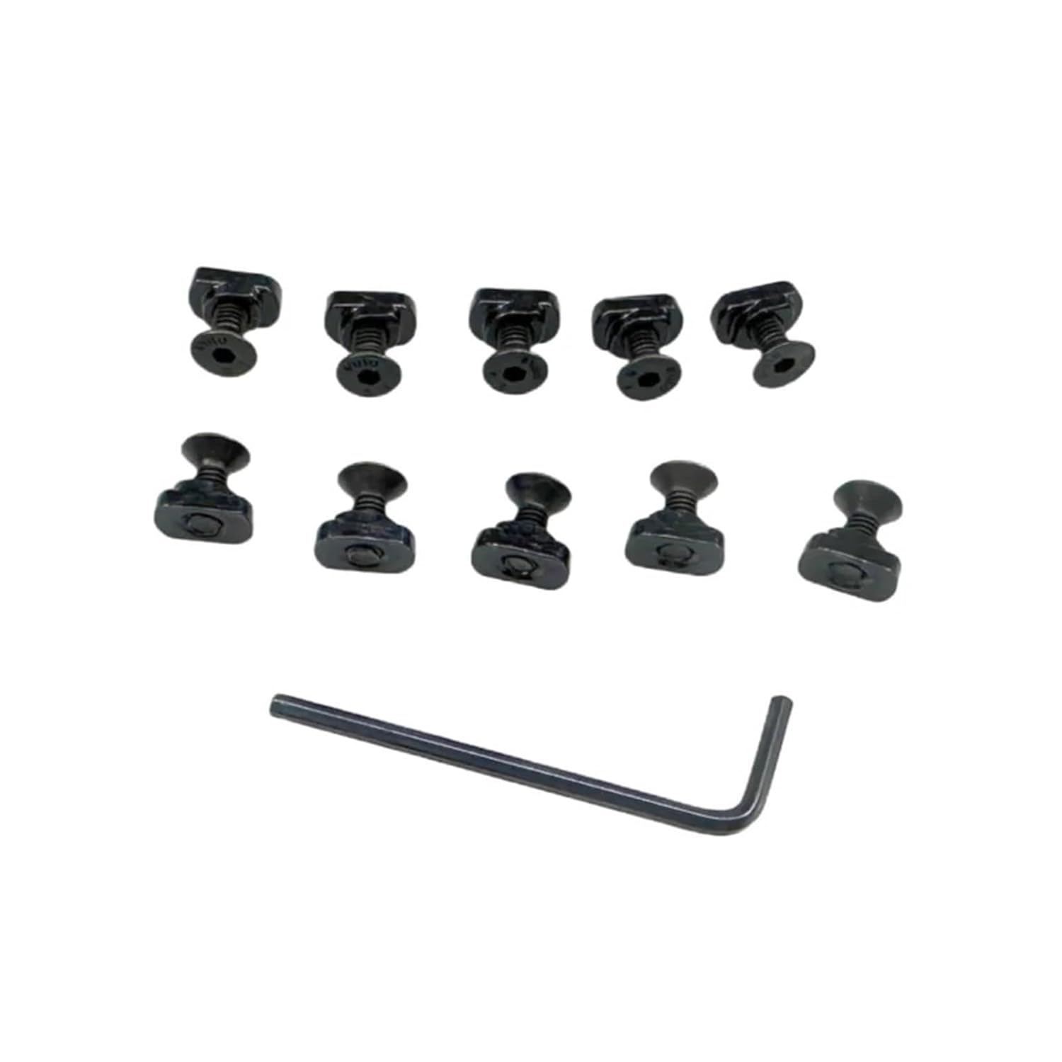 M‑LOK Screw & T‑Nut Set (10 pcs) with Wrench